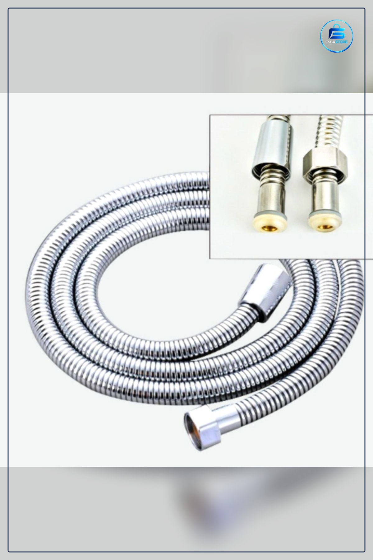 Duş Hortumu 150 cm Tüm Musluk Bataryalarına Uygun Dayanıklı Spiral Metal Esnek Banyo Aksesuarı