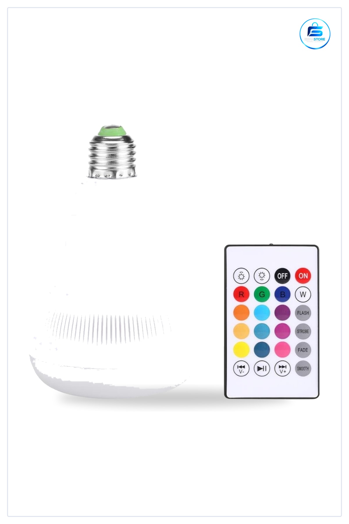Bluetooth Hoparlörlü Led Ampul Kumandalı Müzik Aydınlatma Dekoratif Işık Efekti Pratik Hediyelik