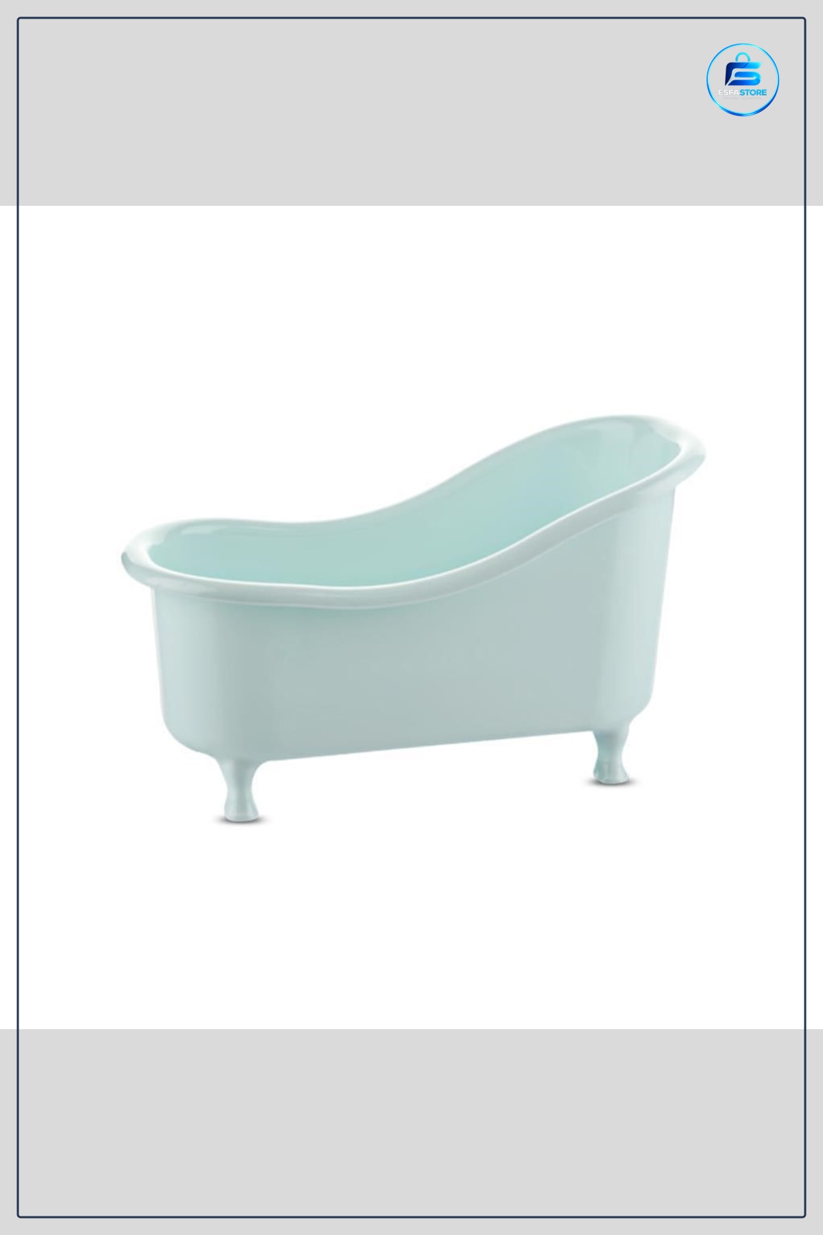 Küvet Şeklinde Dekoratif Mini Banyo Düzenleyici Sepet Plastik Tezgah Üstü Eşya Tutucu Organizer