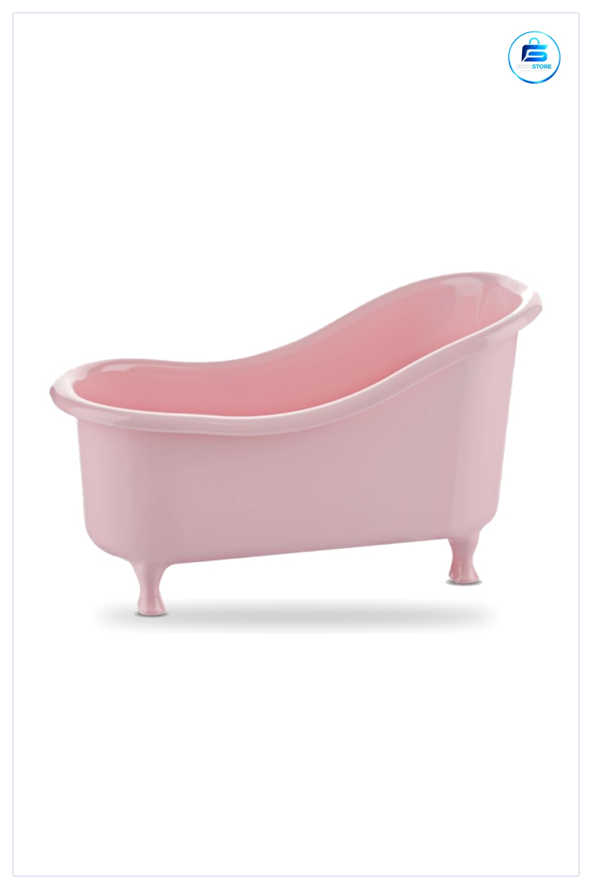 Küvet Şeklinde Dekoratif Mini Banyo Düzenleyici Sepet Plastik Tezgah Üstü Eşya Tutucu Organizer