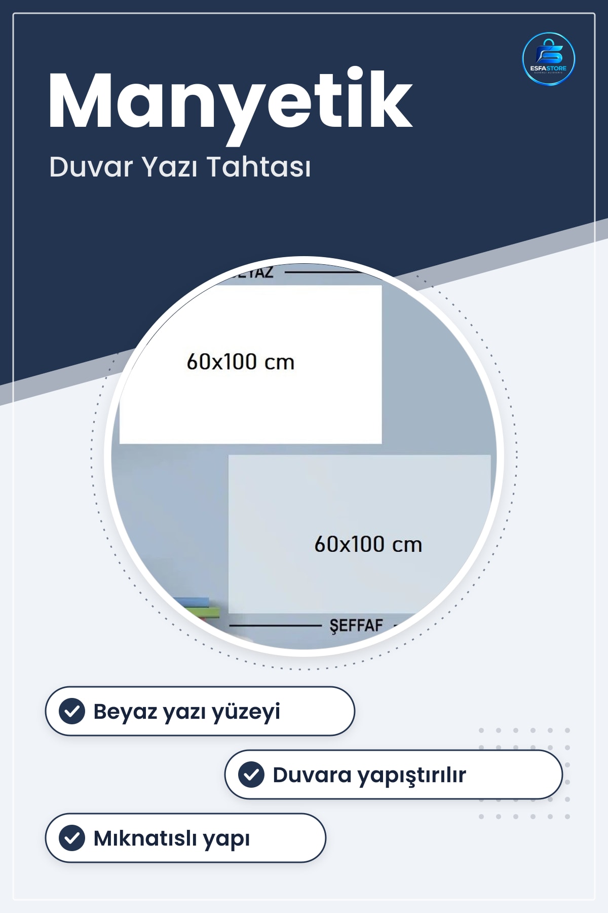 Ders Çalışma Yazı Tahtası Manyetik Duvar Stickerı Kullanışlı Dayanıklı Ev ve Ofis İçin Pratik