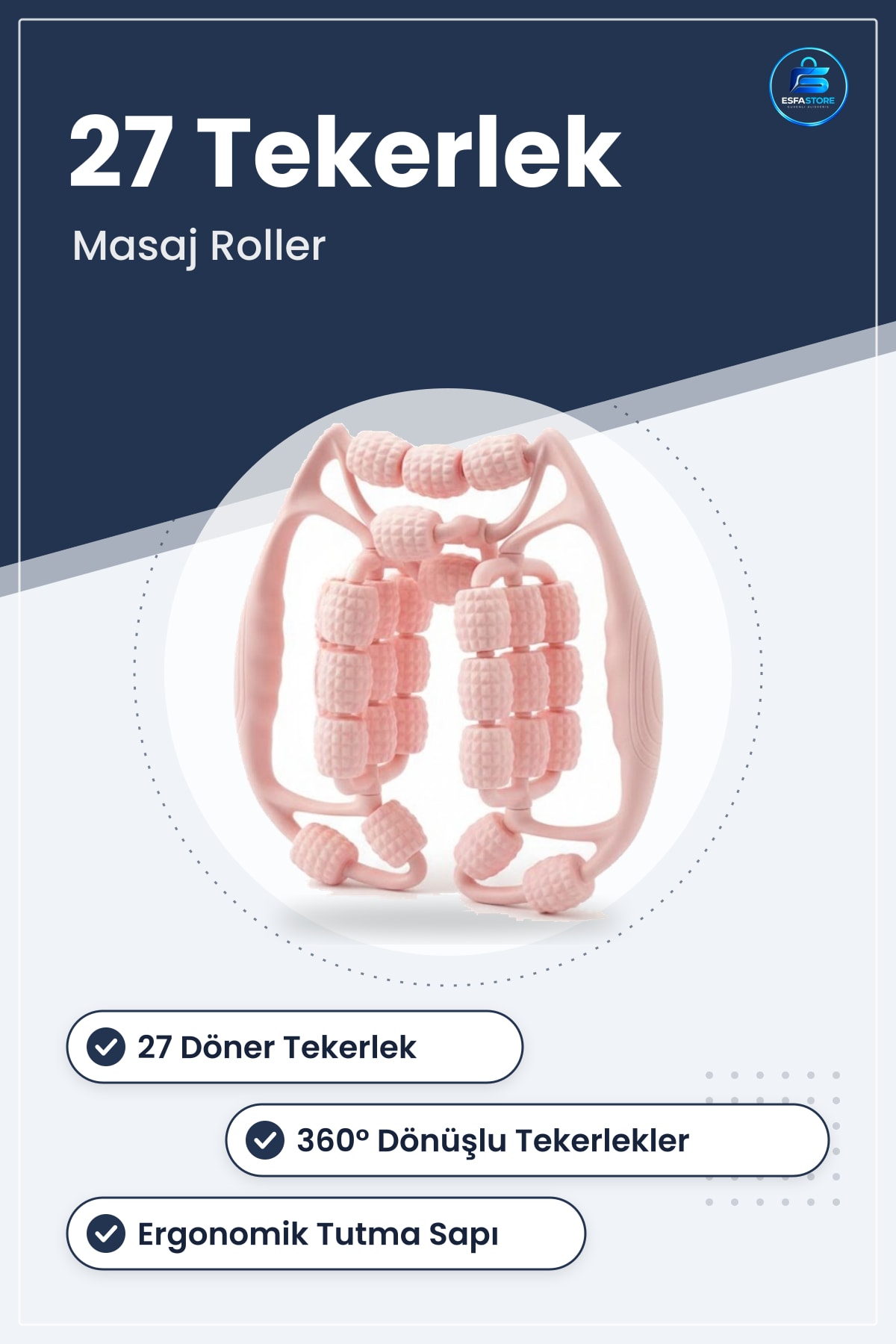 Lenfatik Masaj Roller Selülit Karşıtı Cilt Sıkılaştırıcı Bacak Kol Sırt Aleti Dayanıklı Hediyelik