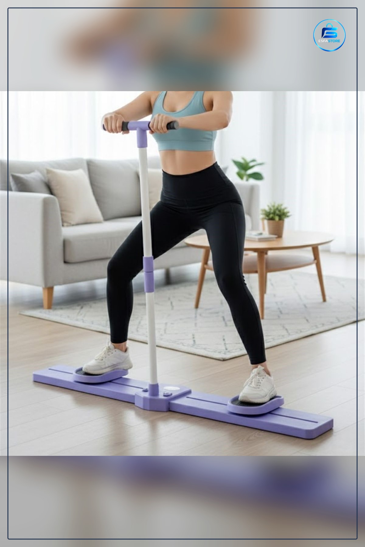 Katlanabilir Kardiyo Tahtası Bacak Kalça ve Core Güçlendirici Evde Spor Aleti Kullanışlı Pratik