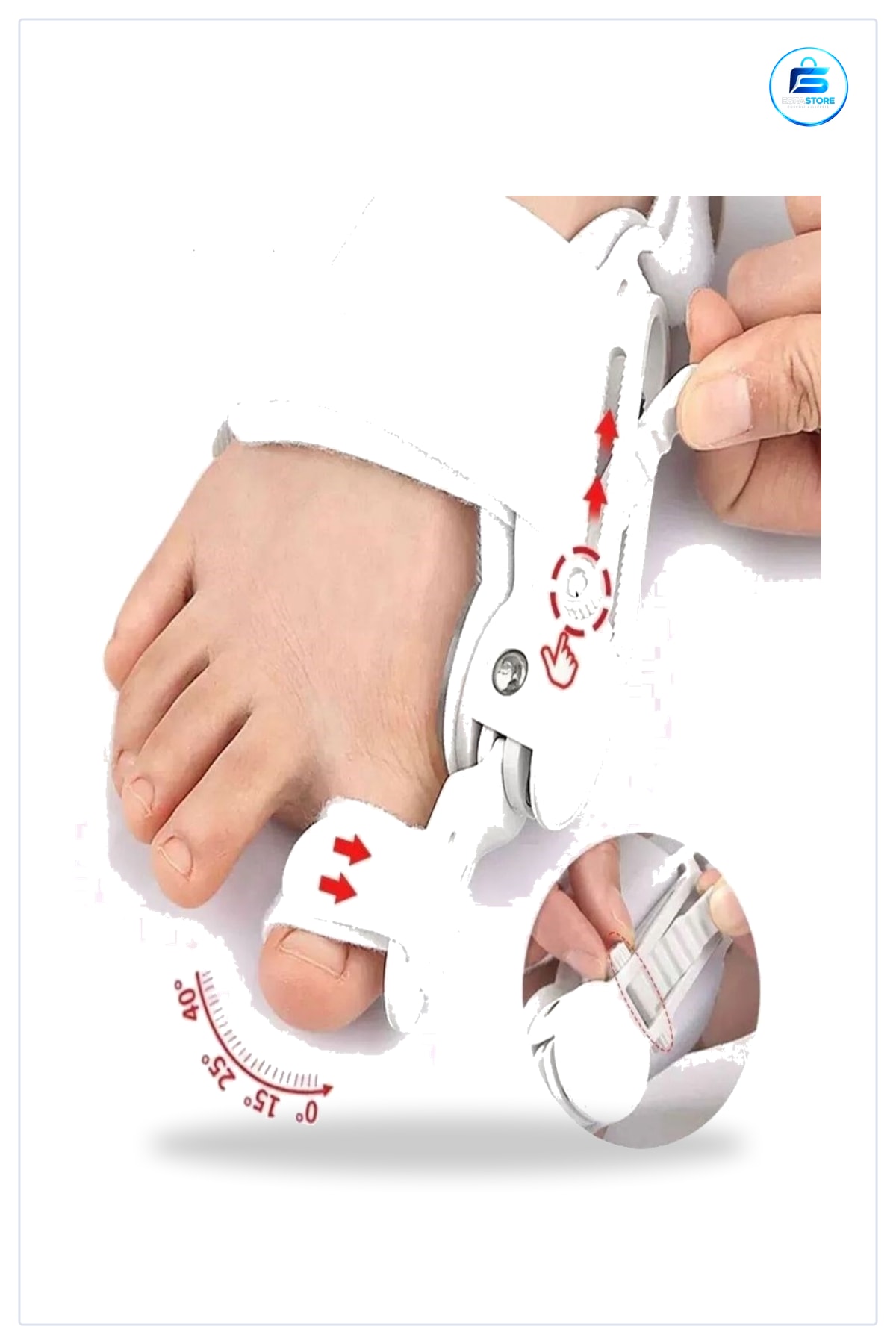 Ayarlanabilir Ayak Baş Parmak Düzeltici Halluks Valgus Bunyon Aparatı Ortopedik Destek Pratik