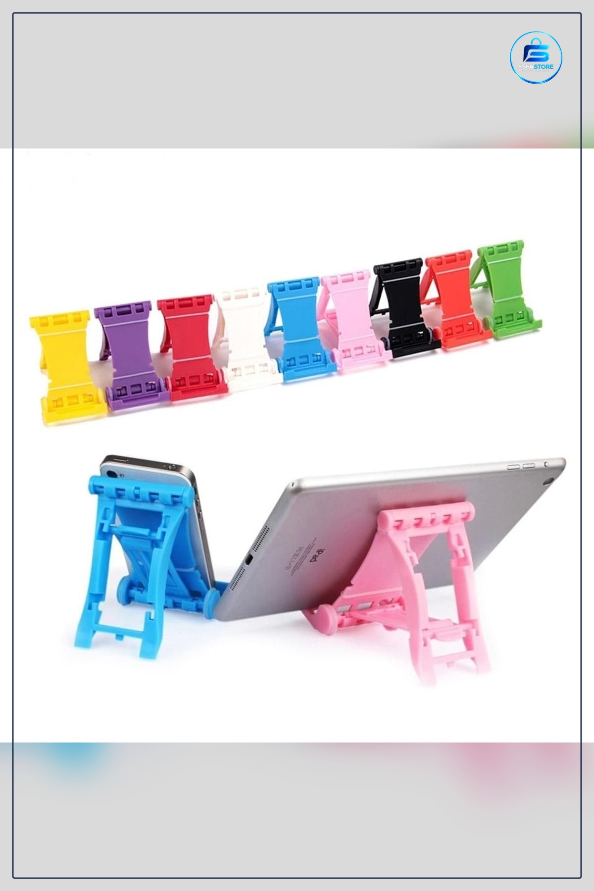Cep Telefonu Tablet Standı Katlanabilir Masaüstü Tutucu Aparat Portatif Plastik Pratik Mini
