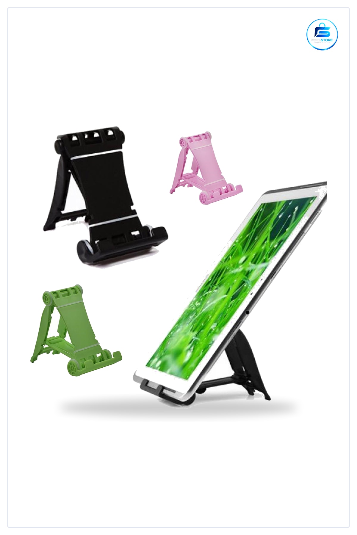 Cep Telefonu Tablet Standı Katlanabilir Masaüstü Tutucu Aparat Portatif Plastik Pratik Mini