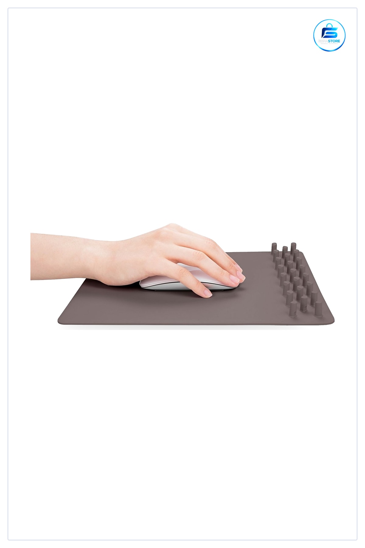 Standlı Mouse Pad Cep Telefonu Tutucu 273x206x23 mm Kartvizitlik Kablo Toparlayıcı Masa Düzenleyici
