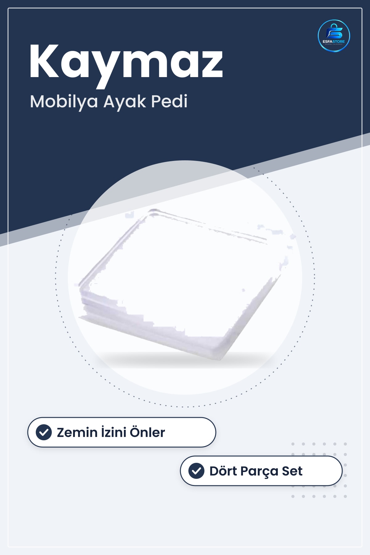 Silikon Mobilya Ayak Koruyucu Pedi Kaydırmaz Masa Sandalye Eşya Altlığı Dayanıklı Pratik Set