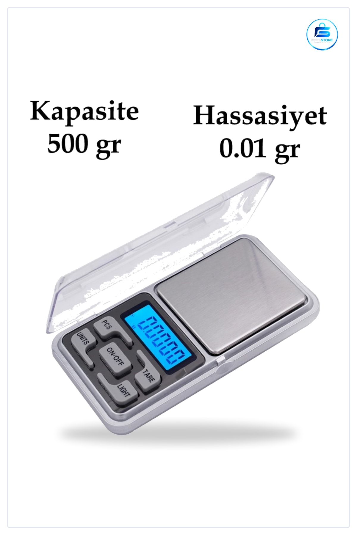 Dijital Hassas Elektronik Cep Terazisi Taşınabilir Mini Tartı Aleti Pratik Kullanışlı Hediyelik