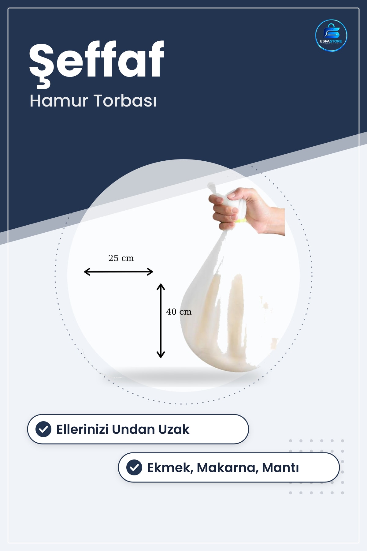 Büyük Silikon Hamur Torbası Şeffaf Yoğurma Aleti Ekmek Makarna Mantı Hamuru Pratik Mutfak Kullanımı