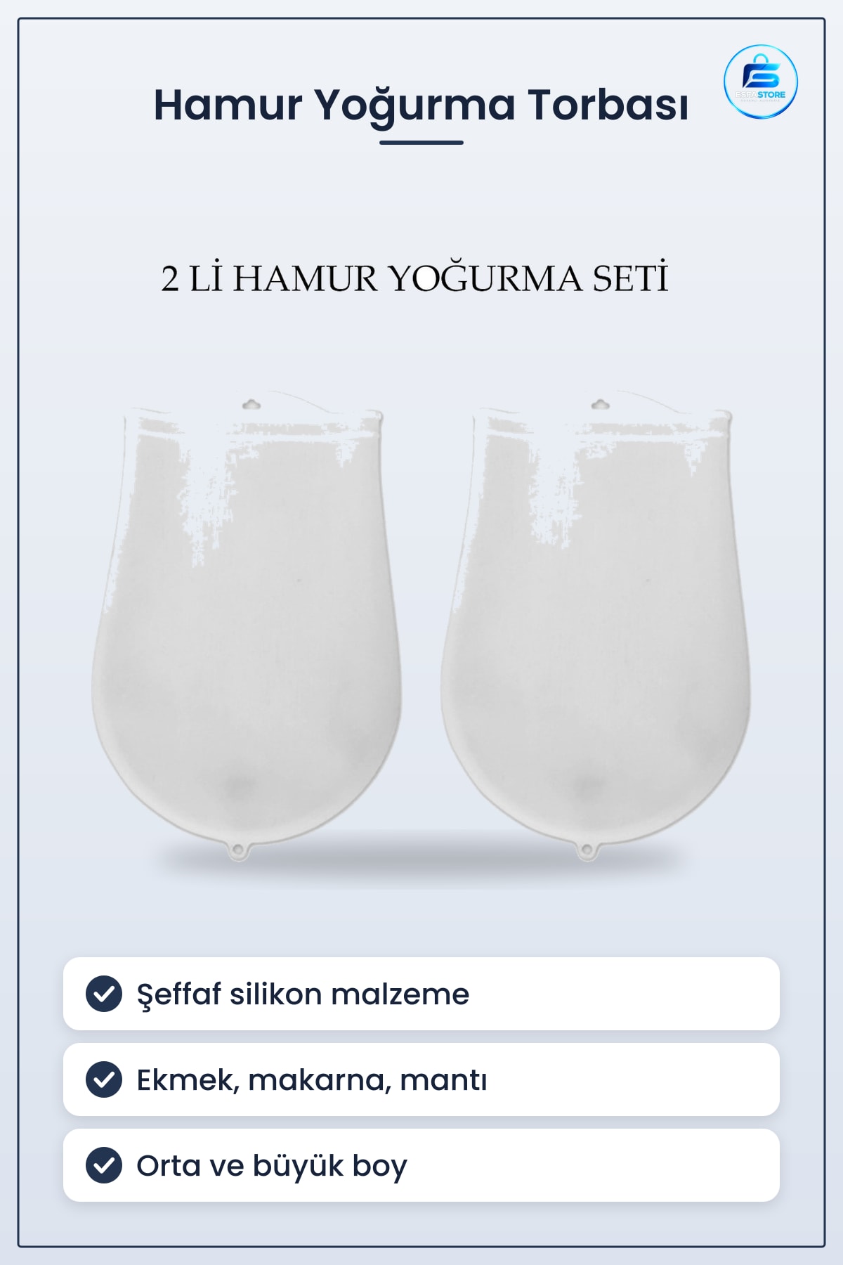 Yoğurma Torbası Silikon Şeffaf Ekmek Makarna Mantı Hamuru Yapımı İçin Pratik Dayanıklı Mutfak