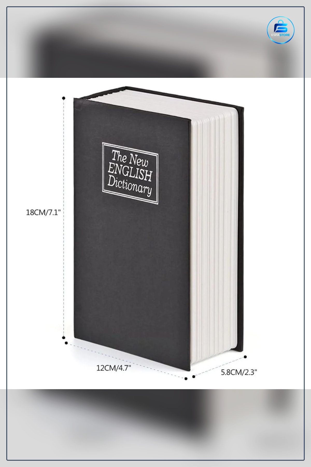 Kitap Görünümlü Metal Gizli Kasa Anahtarlı Kilit Kamuflaj Hediyelik Değerli Eşya Saklama Pratik