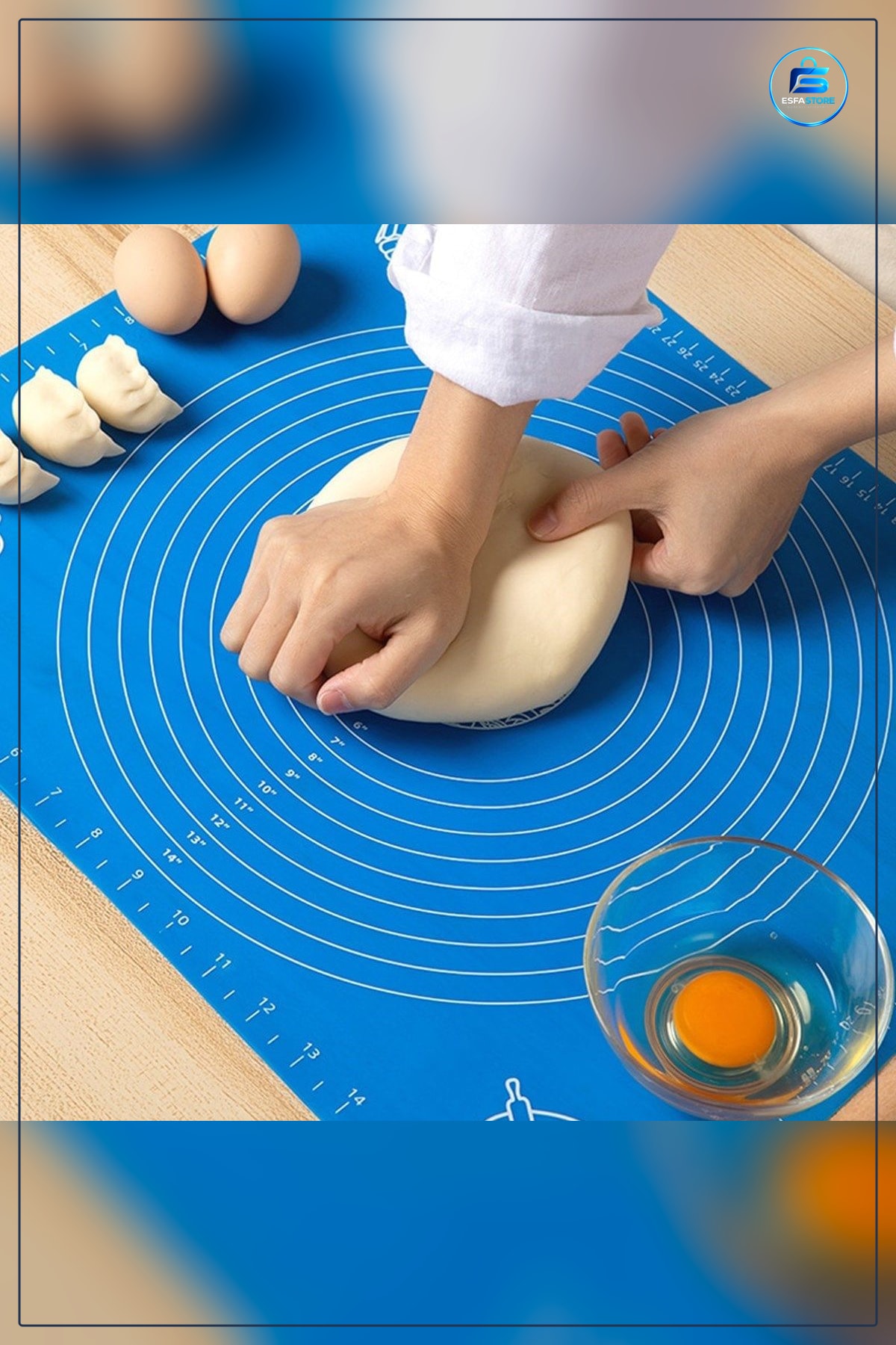 Silikon Ölçekli Kullanımı Kolay Hamur Açma Matı Mutfak Pişirme Pastacılık Dayanıklı Pratik Yüzey