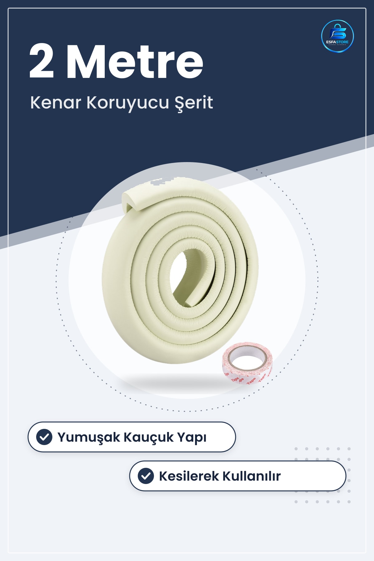 Masa Kenar Koruyucu Şerit Sarmal Bebek Çocuk Güvenlik Köşe Aparatı Yumuşak Kauçuk Kullanışlı