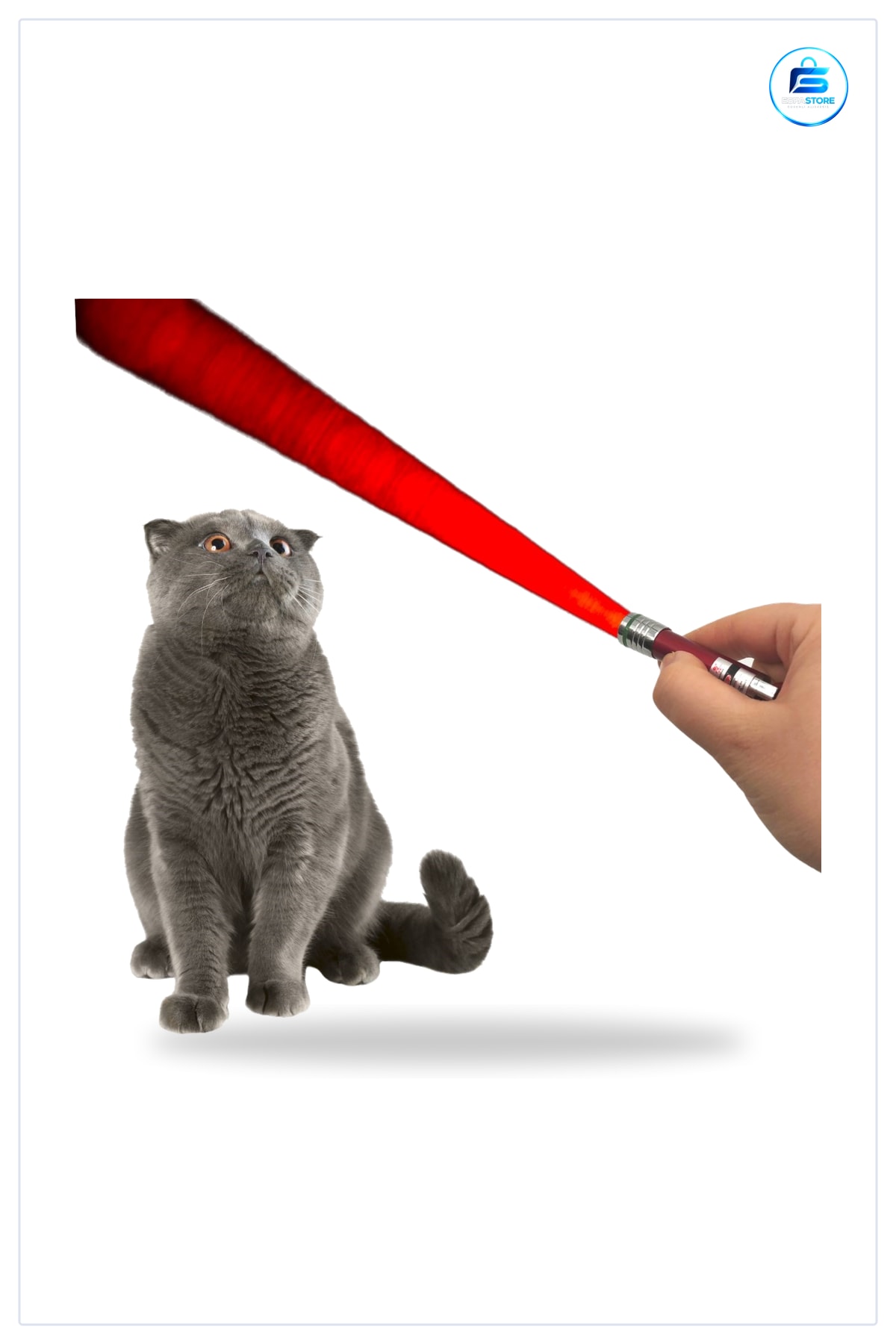 Kedi Oyuncağı Işıklı Led Lazer Anahtarlık Köpek İnteraktif Eğlence Pratik Hediyelik Ürün