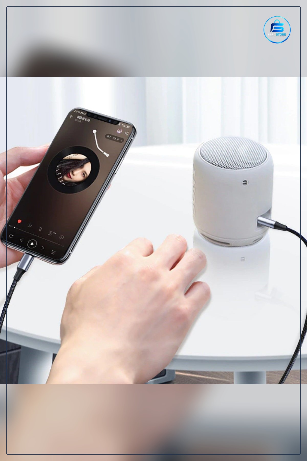 Lightning Aux Ses Kablosu iPhone Araç Dönüştürücü Jack Girişli Müzik Aktarma Adaptörü Pratik