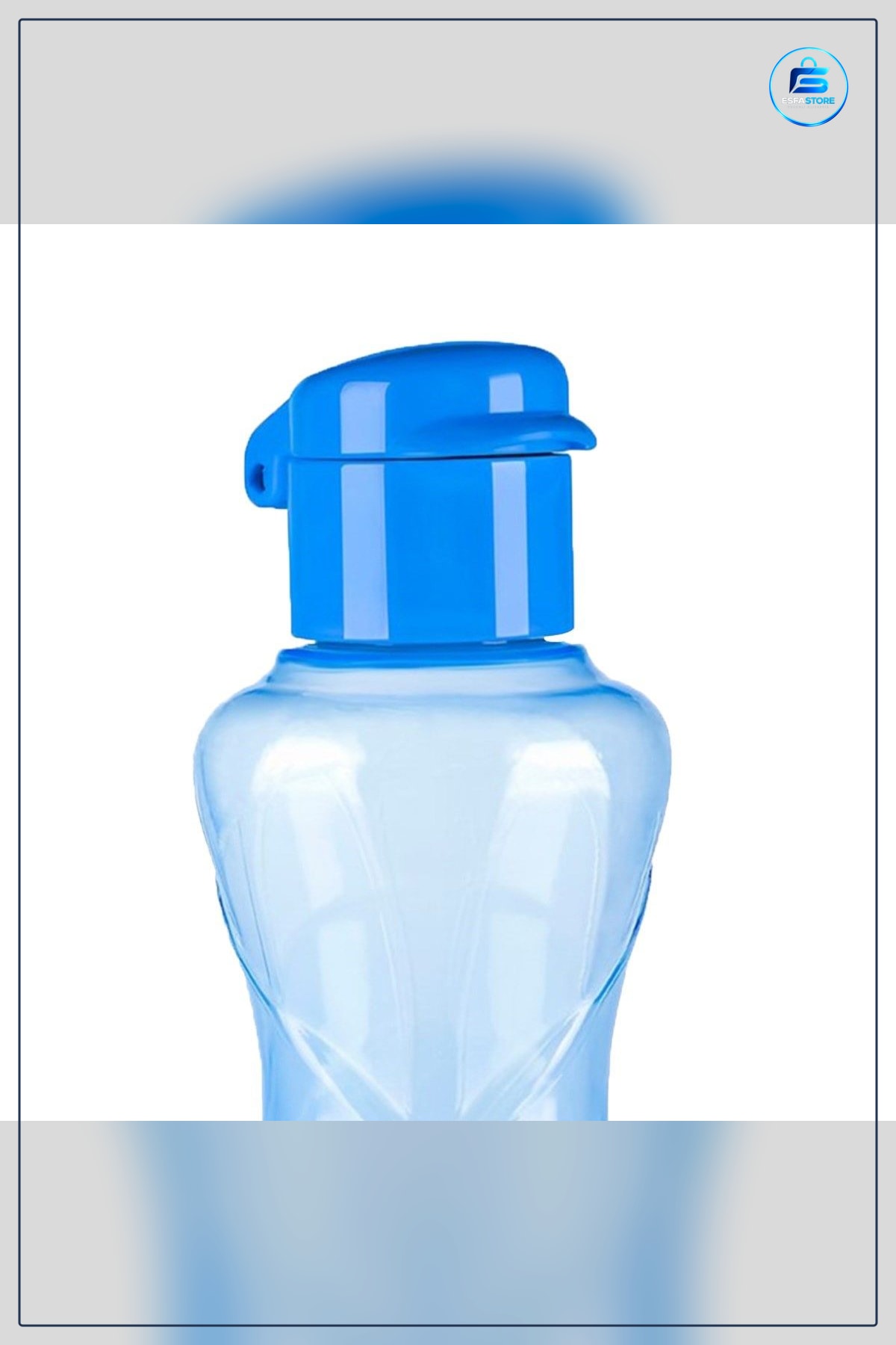 Suluk Matara Şişe 750 ml Boy 26 cm Plastik BPA İçermez Kapaklı Su Şişesi Günlük Kullanım Mavi