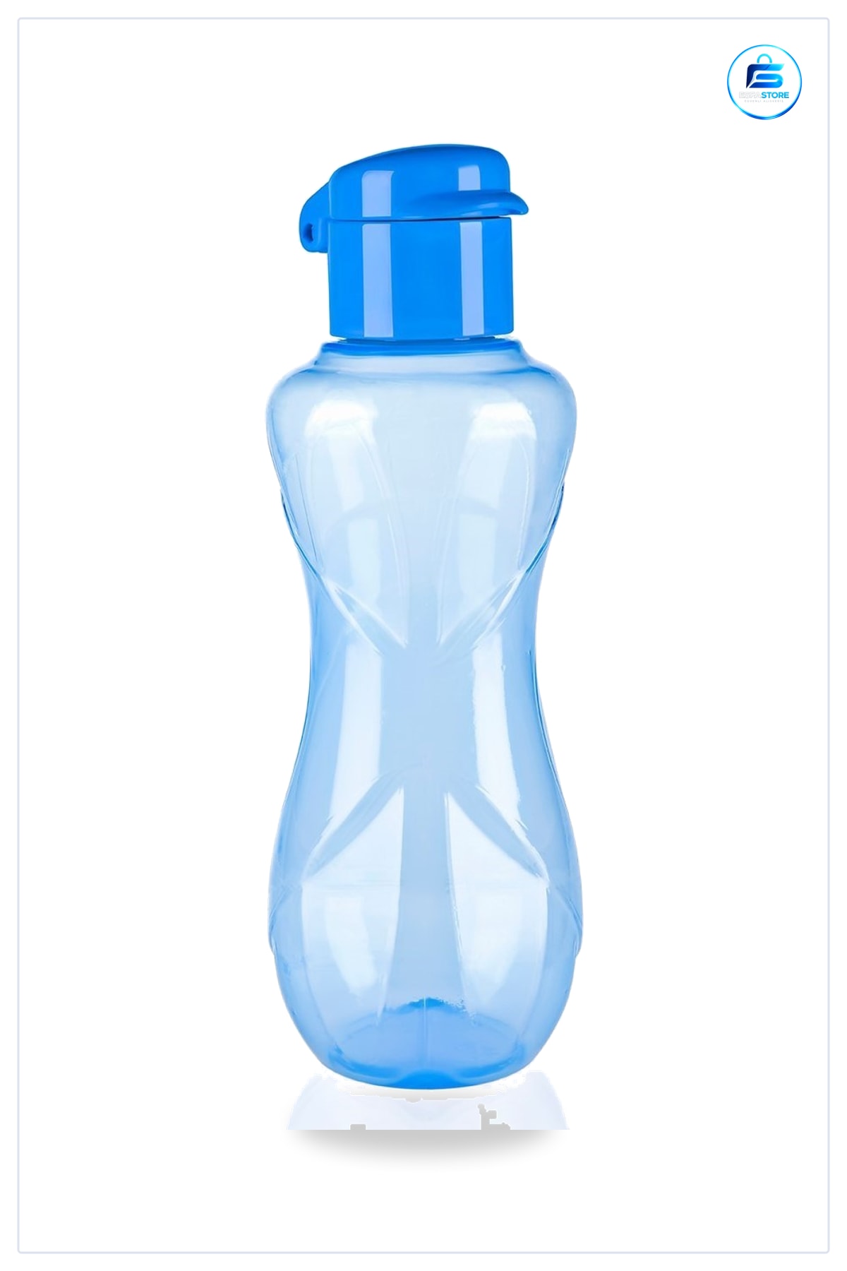Suluk Matara Şişe 750 ml Boy 26 cm Plastik BPA İçermez Kapaklı Su Şişesi Günlük Kullanım Mavi