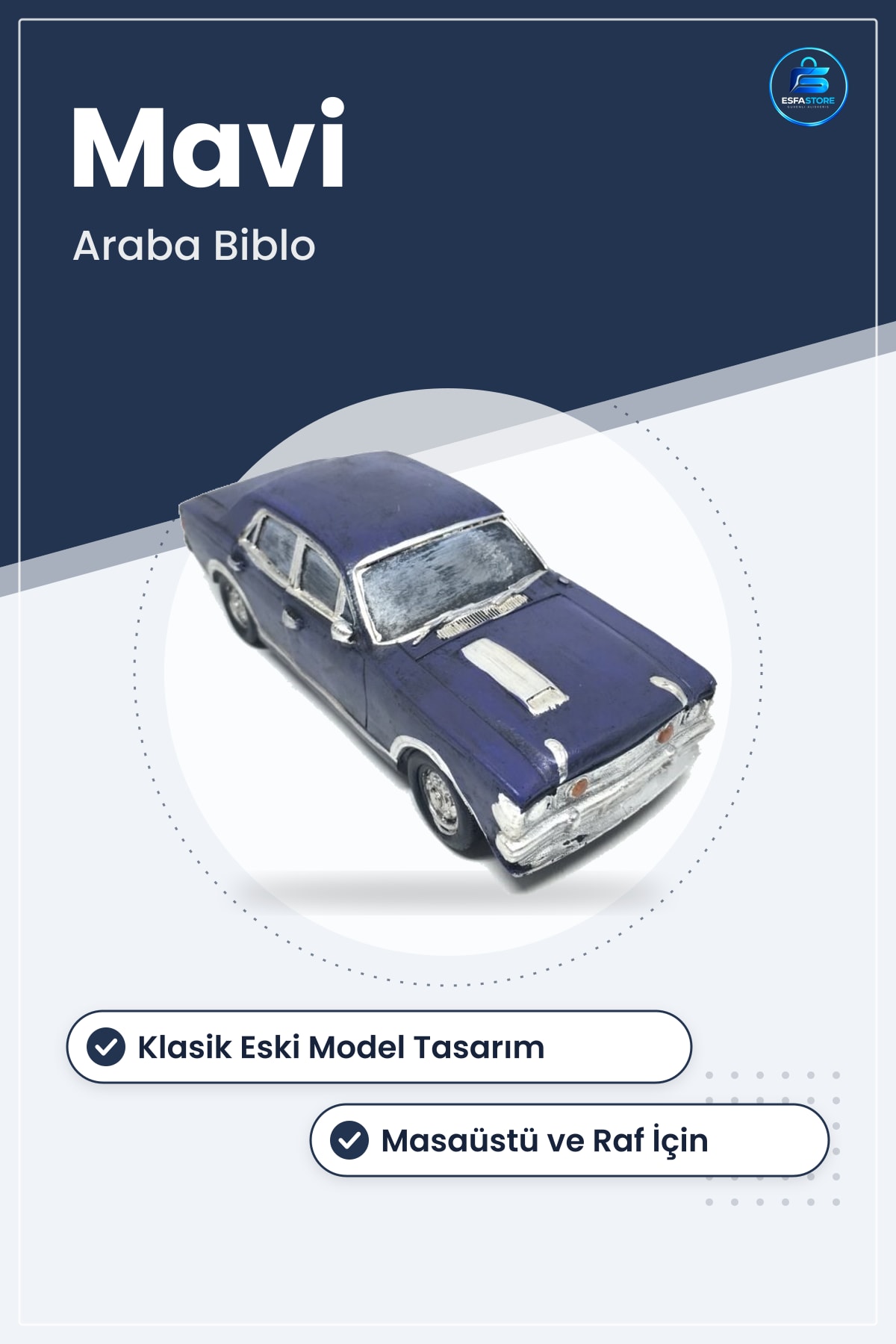 Nostaljik Klasik Dekoratif Eski Model Araba Biblo Masaüstü Dekor Hediyelik Süs Eşyası Retro