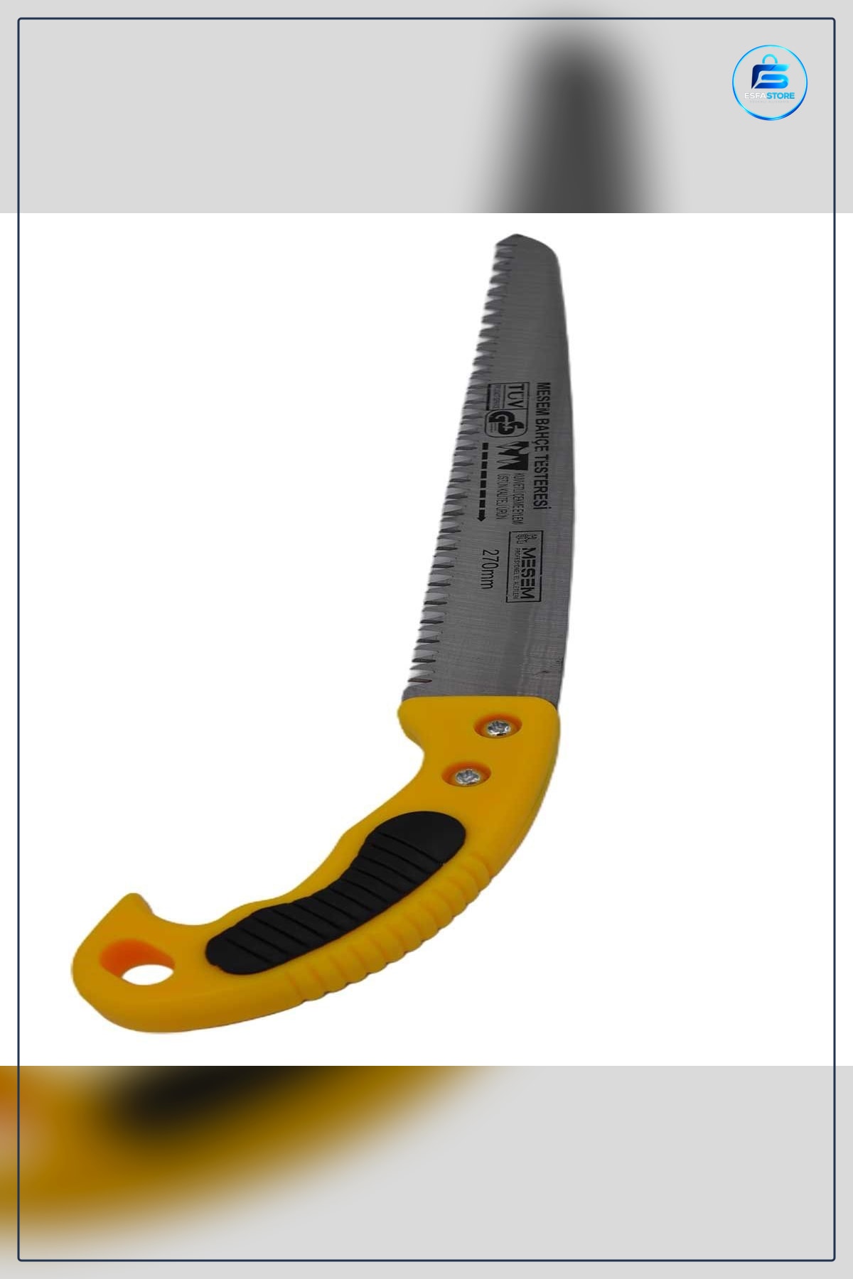 Bahçe Budama Testeresi 270 mm Düz Bıçaklı Kılıflı Bıçkı Dal Kesme Aleti Pratik Kullanım
