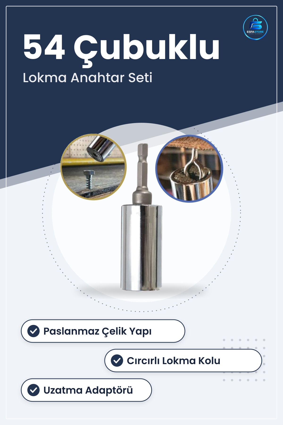 Akıllı Lokma Anahtar Seti Paslanmaz Çelik Cırcırlı Profesyonel Tamir Takımı Pratik Kullanışlı
