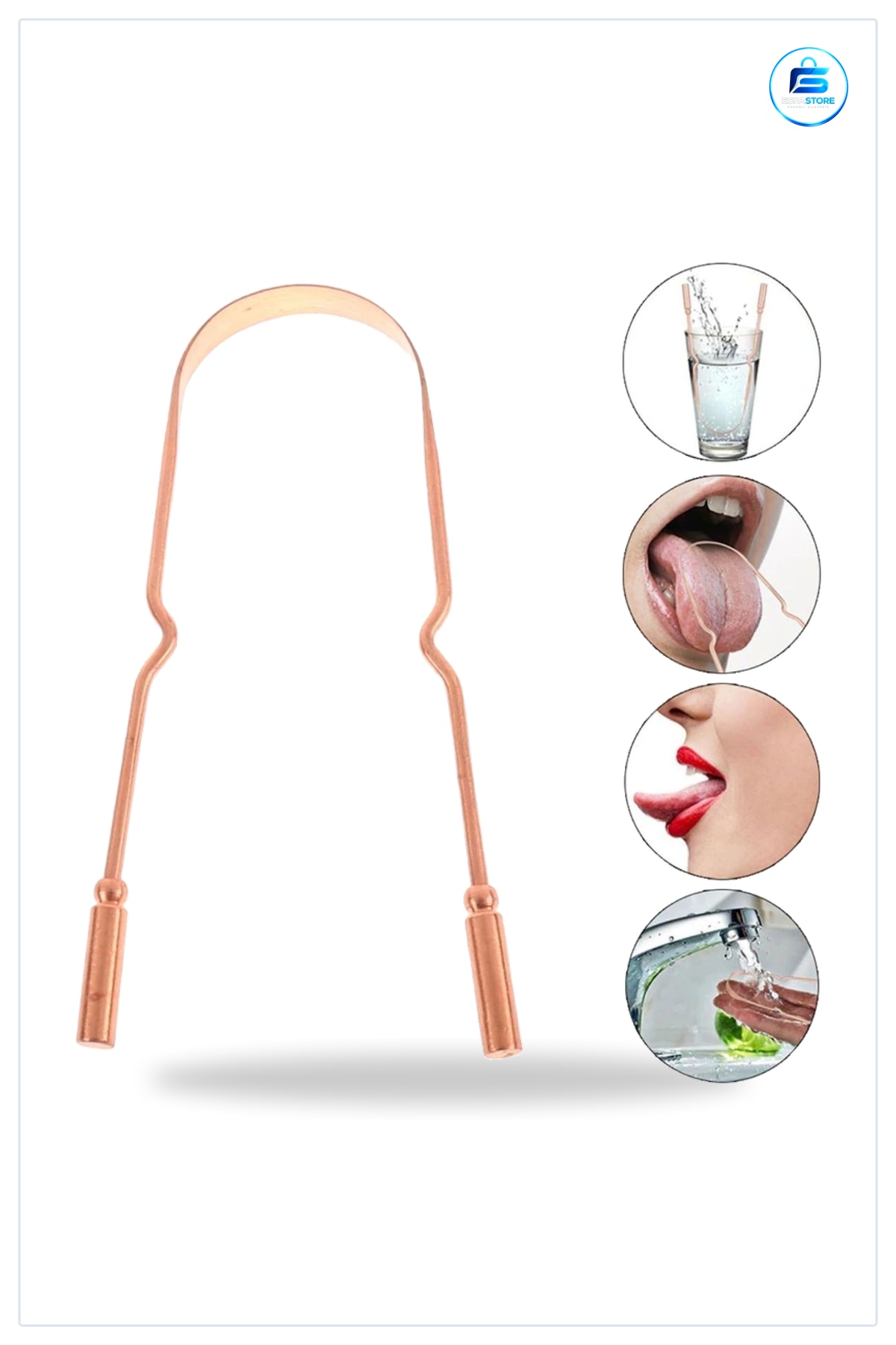 Dil Plak Temizleyici Sıyırıcı Ağız Hijyeni İçin Dayanıklı Pratik Kullanımlı Ergonomik Tutamaklı