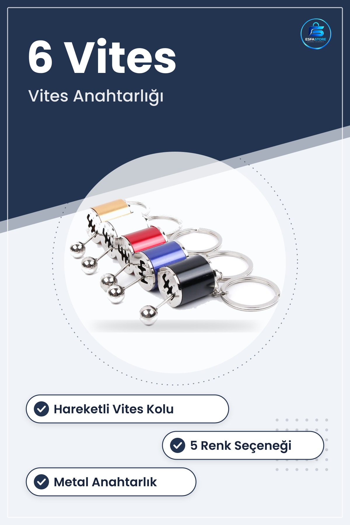 Araba Vites Anahtarlığı Manuel Dişli Shifter Topuzu Metal Hediyelik Otomobil Aksesuarı Kullanışlı