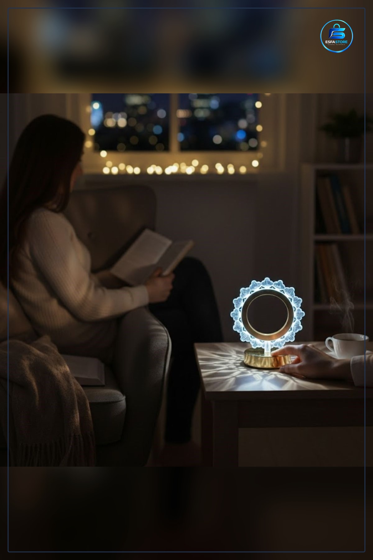 Güneş Şeklinde Kristal LED Masa Lambası Dokunmatik Şarjlı Dekoratif Gece Işığı Hediyelik