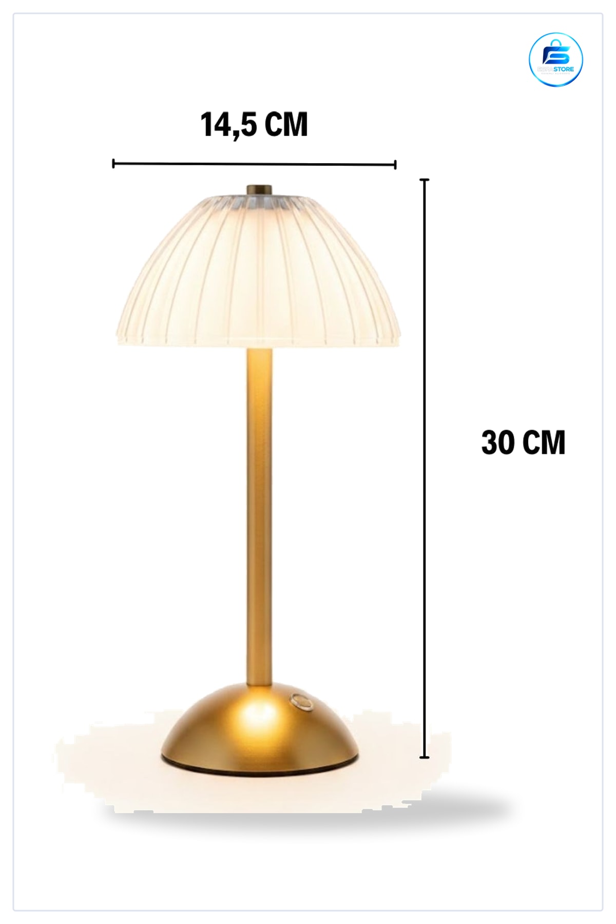 Mantar Formlu Çizgili Modern Dokunmatik LED Masa Lambaısı Şarjlı Dekoratif Gece Kablosuz Pratik