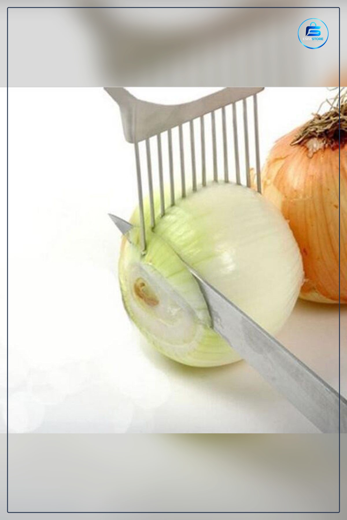 Sebze Kesme Dilimleme Aleti Aparatı Soğan Eşit Şekilde Pratik Kolay Kullanım 10,6cm x 7,9cm 1cm