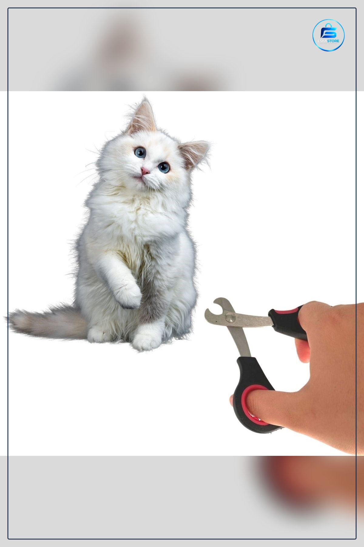 Evcil Hayvan Tırnak Makası Büyük Irk Köpek Kedi Çelik Uçlu Kaymaz Sap Pati Bakım Aleti Ergonomik
