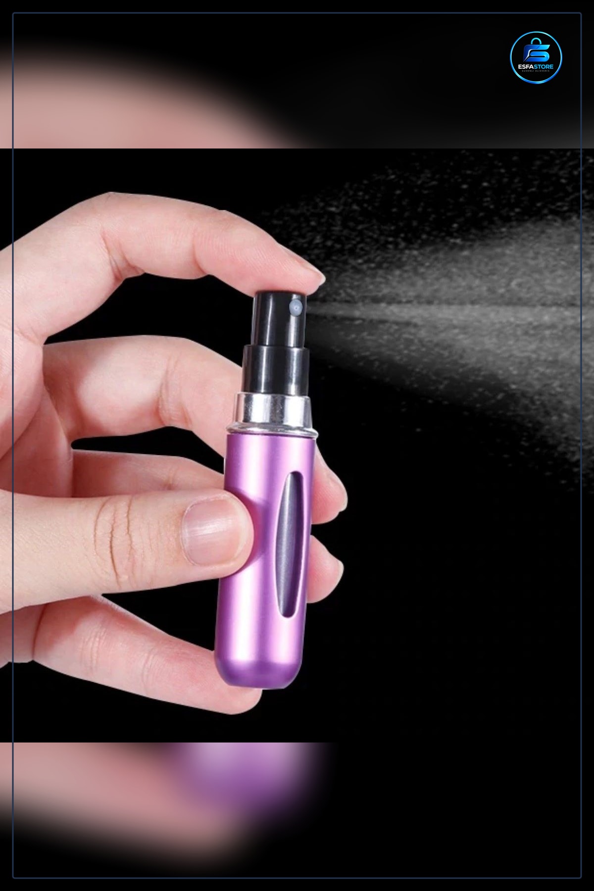 Alüminyum Cep Parfüm Şişesi 4 ml Dolabilir Seyahat Tipi Mini Sprey Şişe Aparatı Taşınabilir
