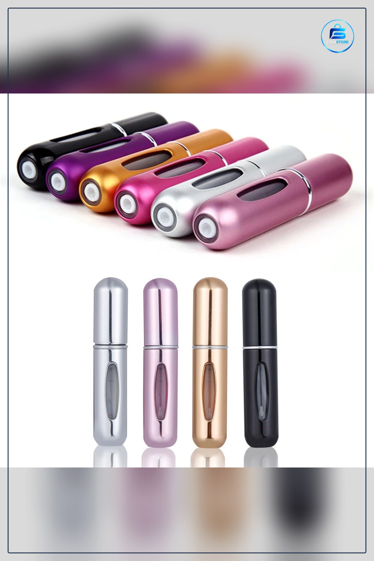 Alüminyum Cep Parfüm Şişesi 4 ml Dolabilir Seyahat Tipi Mini Sprey Şişe Aparatı Taşınabilir