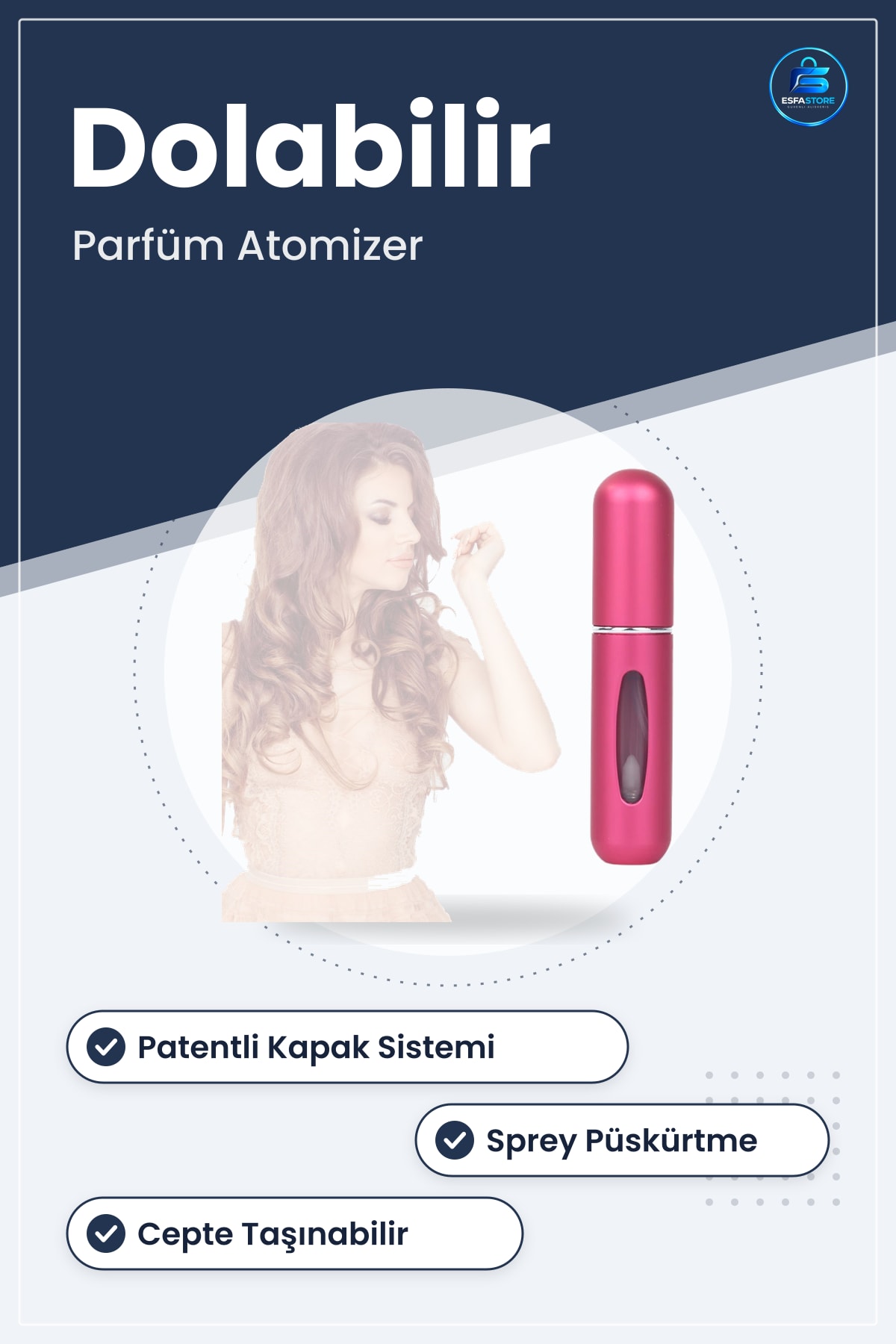 Alüminyum Cep Parfüm Şişesi 4 ml Dolabilir Seyahat Tipi Mini Sprey Şişe Aparatı Taşınabilir