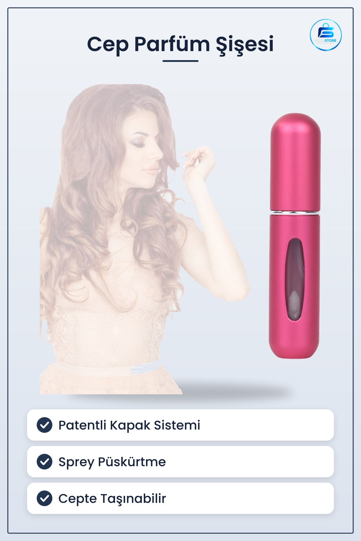 Alüminyum Cep Parfüm Şişesi 4 ml Dolabilir Seyahat Tipi Mini Sprey Şişe Aparatı Taşınabilir