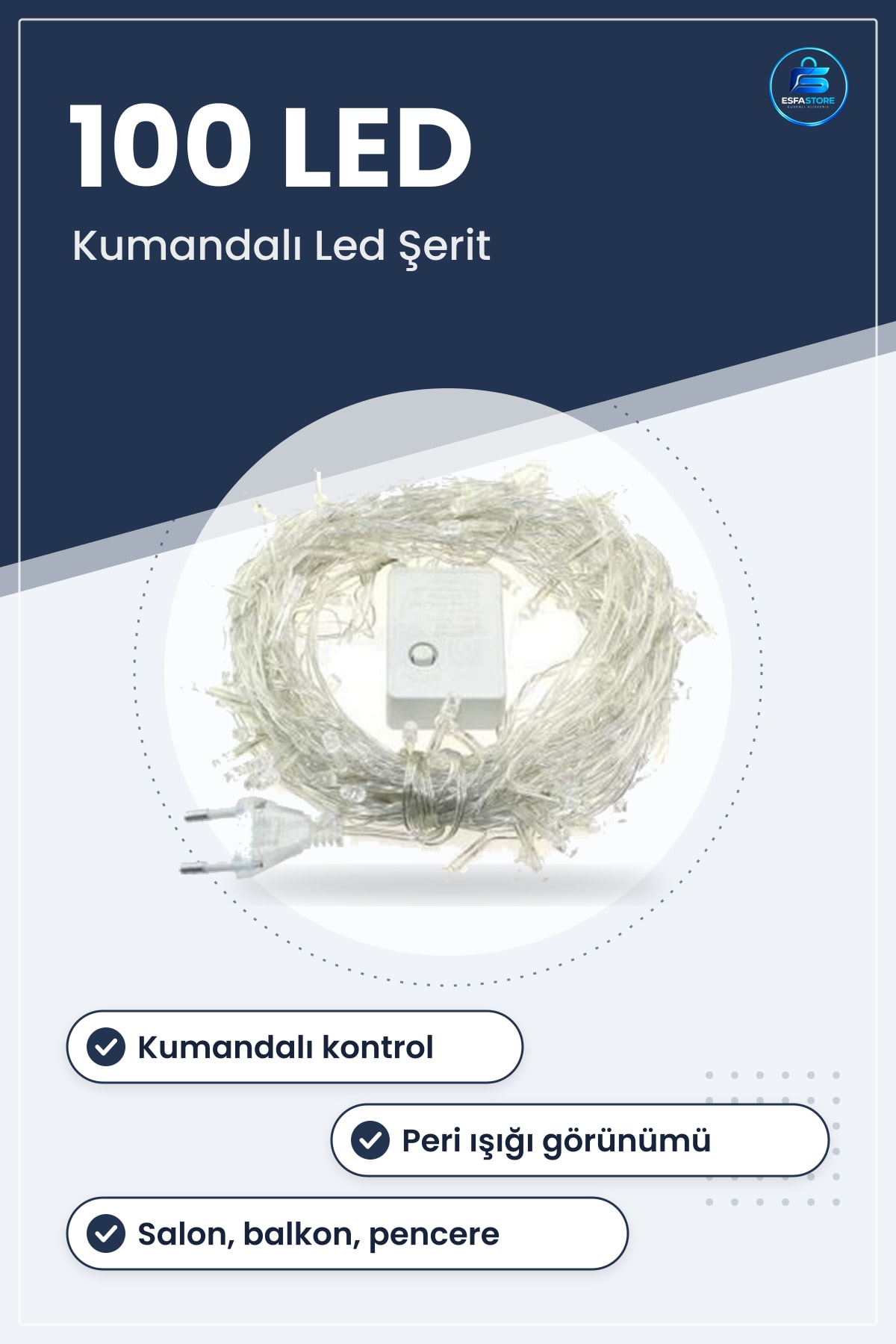 Kumandalı Led Şerit Dekor Lambası Çok Fonksiyonlu Dekoratif Peri Işığı Ev Aydınlatma Hediyelik