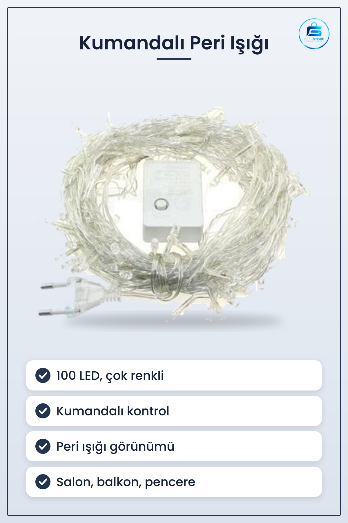 Kumandalı Led Şerit Dekor Lambası Çok Fonksiyonlu Dekoratif Peri Işığı Ev Aydınlatma Hediyelik