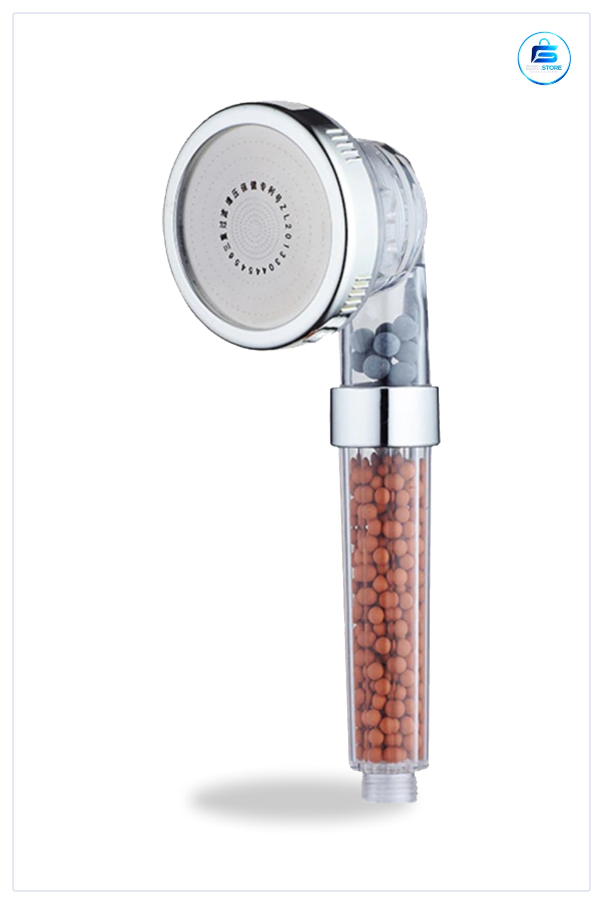 El Duş Başlığı Banyo %50 Su Tasarruflu Arıtmalı Doğal Taşlı Relax Fiskiyesi 21 cm x 6