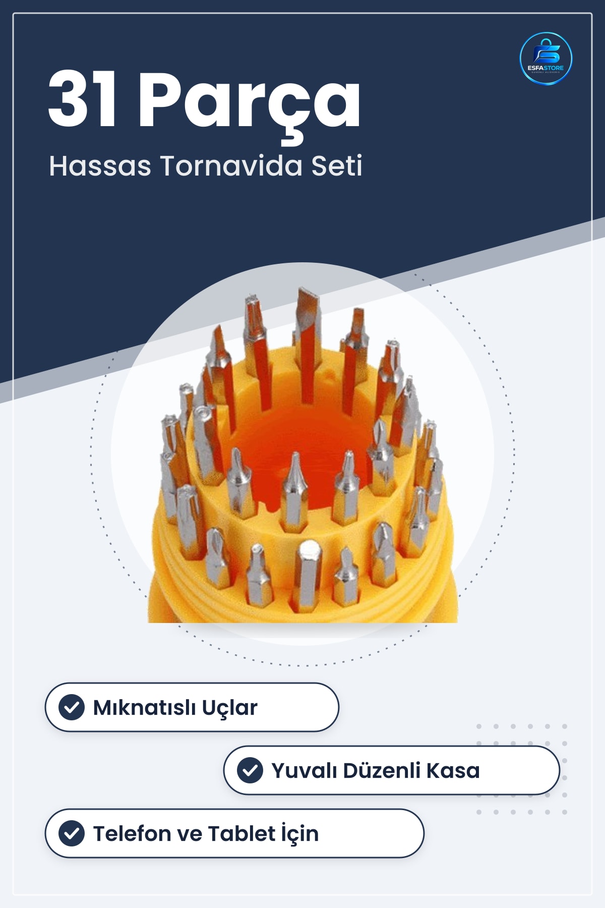 Hassas Tornavida Seti Cep Telefonu Tablet Bilgisayar Tamir Takımı Mıknatıslı Çok Amaçlı Pratik