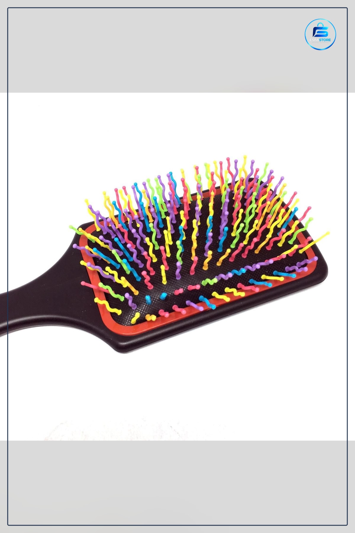Saç Frıçası Açıcı Gökkuşağı Renkli Uçlu Plastik Ergonomik Tarak Pratik Dayanıklı Hediyelik
