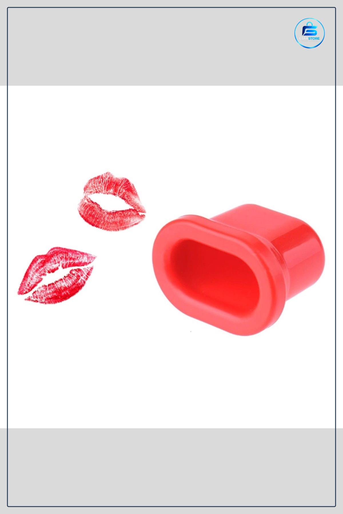 Dudak Dolgunlaştırıcı Aparat Large Fullips Doğal Pratik Yuvarlak Kırmızı Plastik 7x11,5x5,5 cm