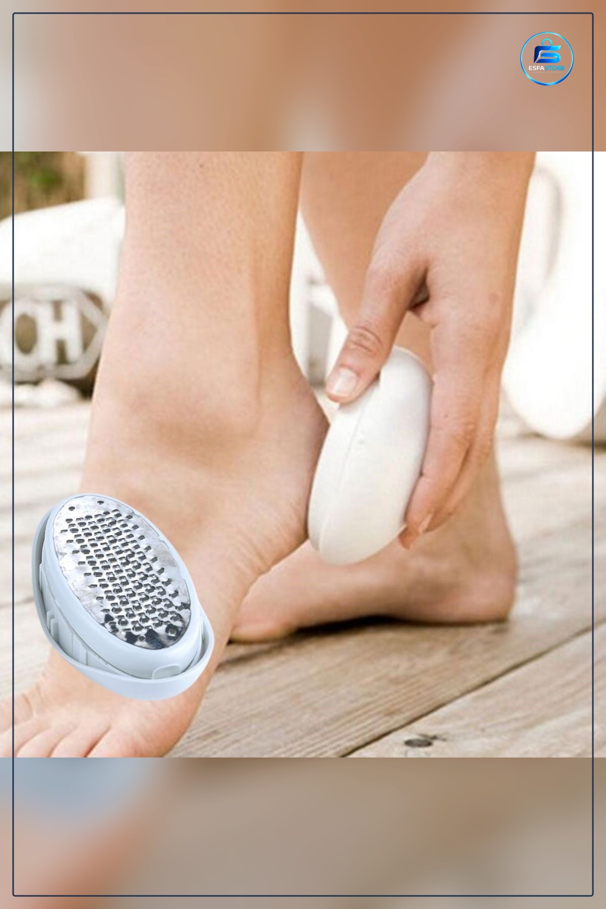 Paslanmaz Çelik Topuk Törpüsü Ayak Bakım Rendesi Ölü Deri Temizleyici Hazneli Ergonomik Pratik