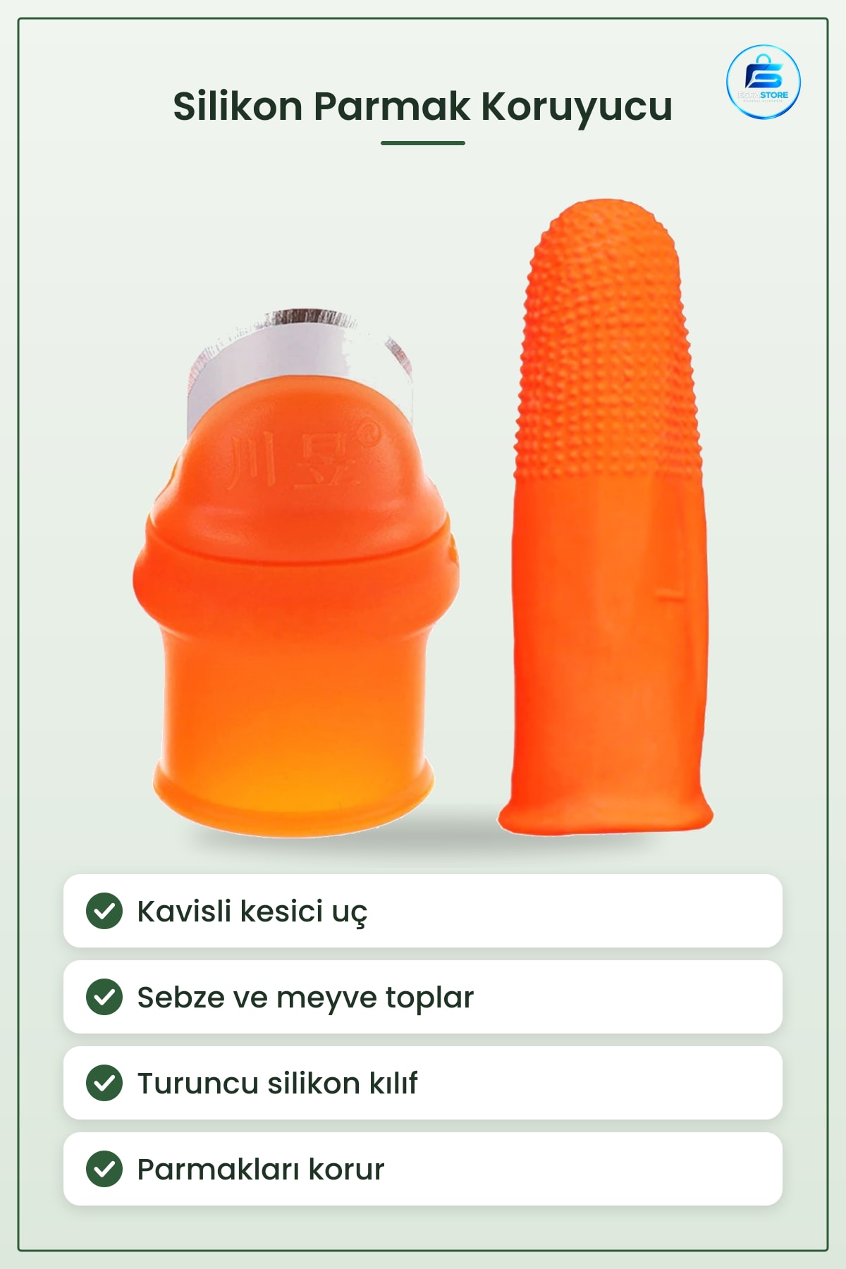Silikon Parmak Koruyucu Meyve Toplama Aracı Bahçe Kesme Bıçak Eldiven Paslanmaz Çelik Dayanıklı