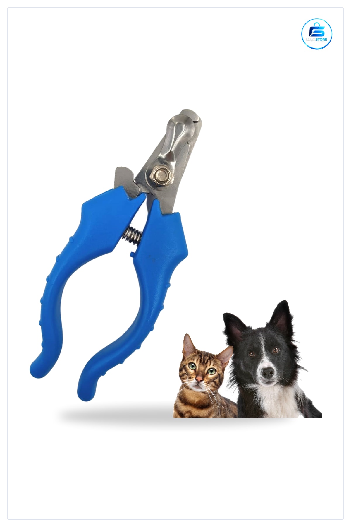Kedi Köpek Tırnak Makası Paslanmaz Çelik Yaylı Kesici Kaymaz Saplı Pratik Evcil Hayvan Bakım Aracı