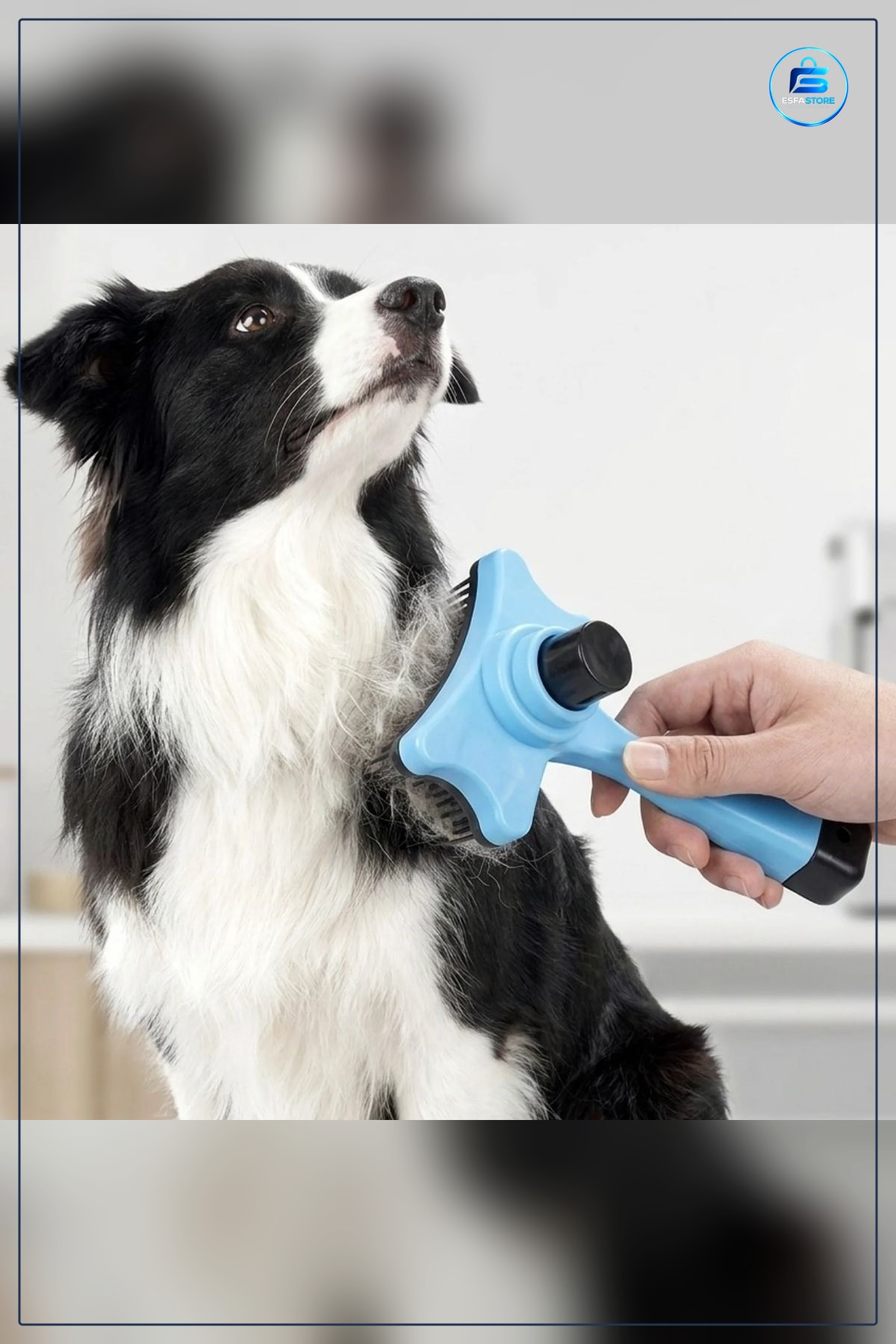 Kedi Köpek Tüy Toplayıcı Otomatik Tuşlu Pet Tarak Kaşıma Fırçası Dökülen Kılları Temizleyici