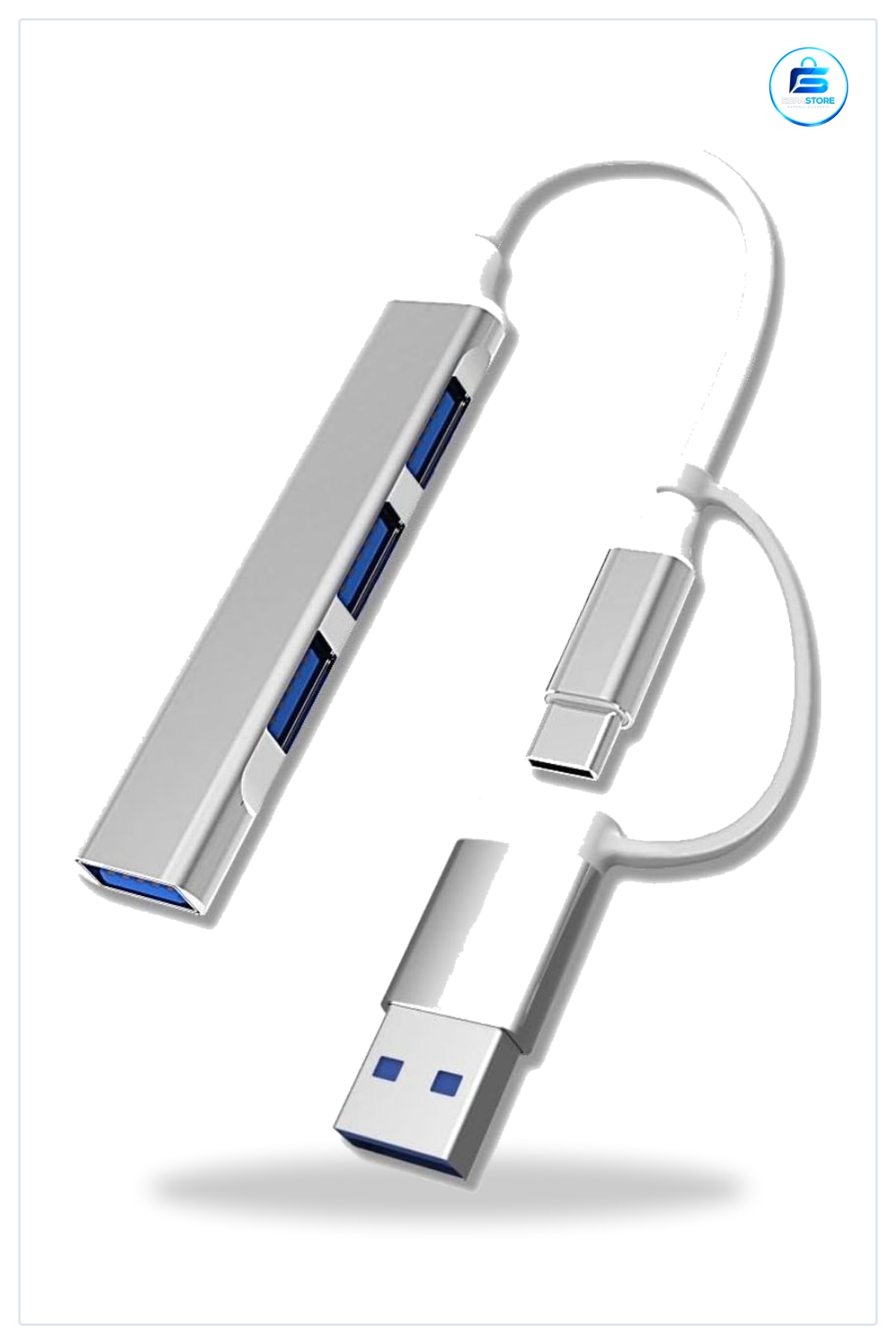 Ultra İnce USB C Bölücü Hub Adaptör Çok Portlu Kompakt Taşınabilir Dayanıklı Hediyelik