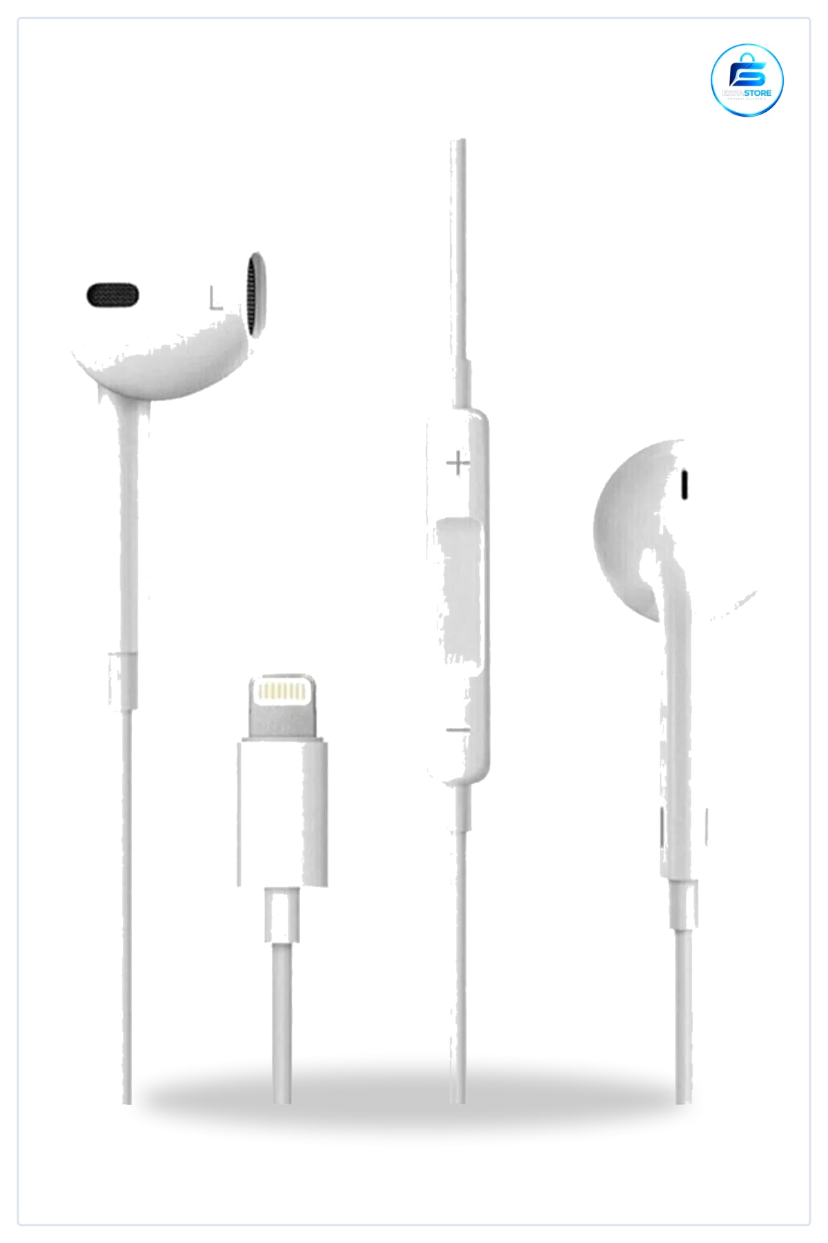 Kulaklık iPhone Lightning Uçlu Pop Up Kulakiçi Kontrol Tuşlu Yumuşak Kulak Ucu Pratik Kullanım