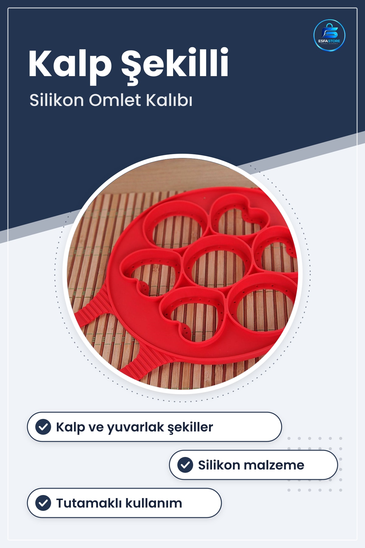 Kalp Şekilli Yumurta Omlet Kalıbı Silikon Kahvaltı Pişirme Aparatı Mutfak Kullanımı Hediyelik