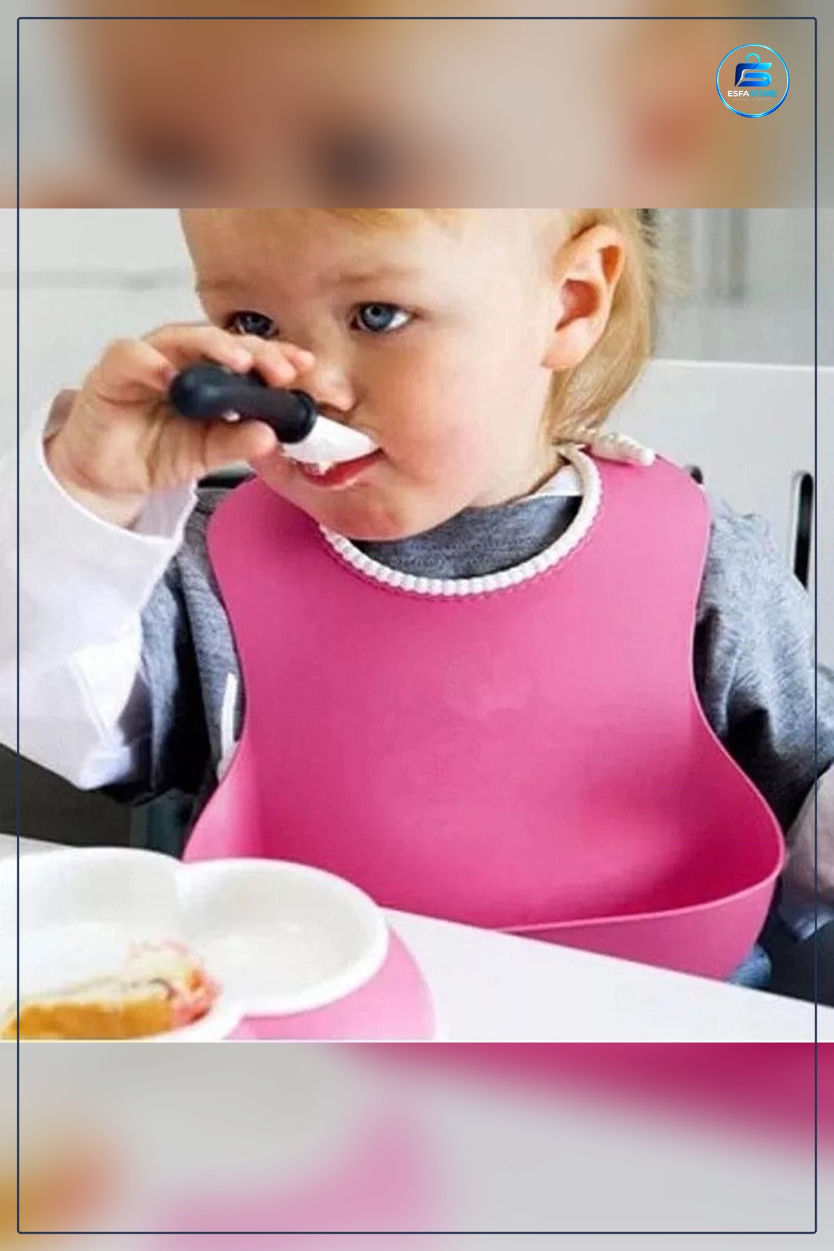 Silikon Bebek Mama Önüğü Dökülme Engelleyici Bükülebilir Yıkanabilir Çocuk Yemek Pratik Hediyelik