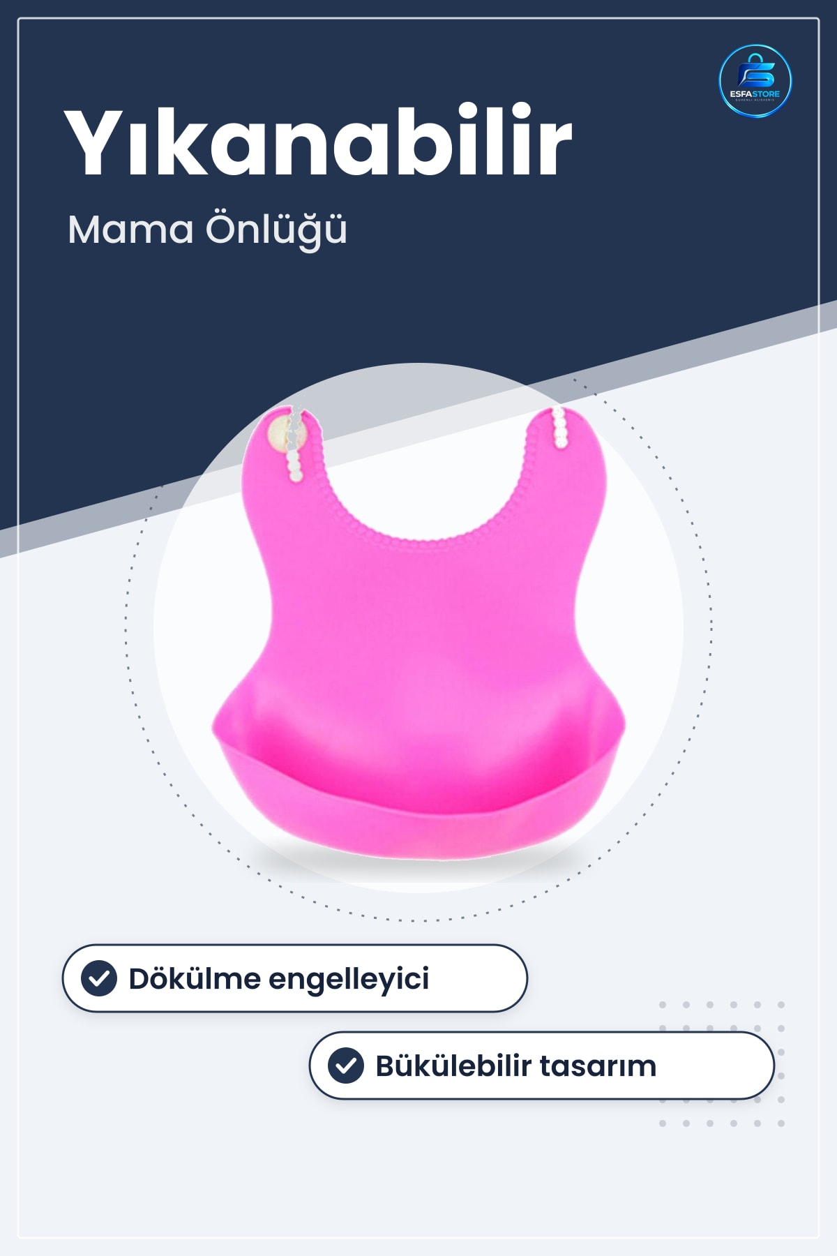 Silikon Bebek Mama Önüğü Dökülme Engelleyici Bükülebilir Yıkanabilir Çocuk Yemek Pratik Hediyelik